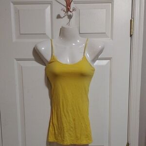 Yellow Spaghetti Tank Top Size Small